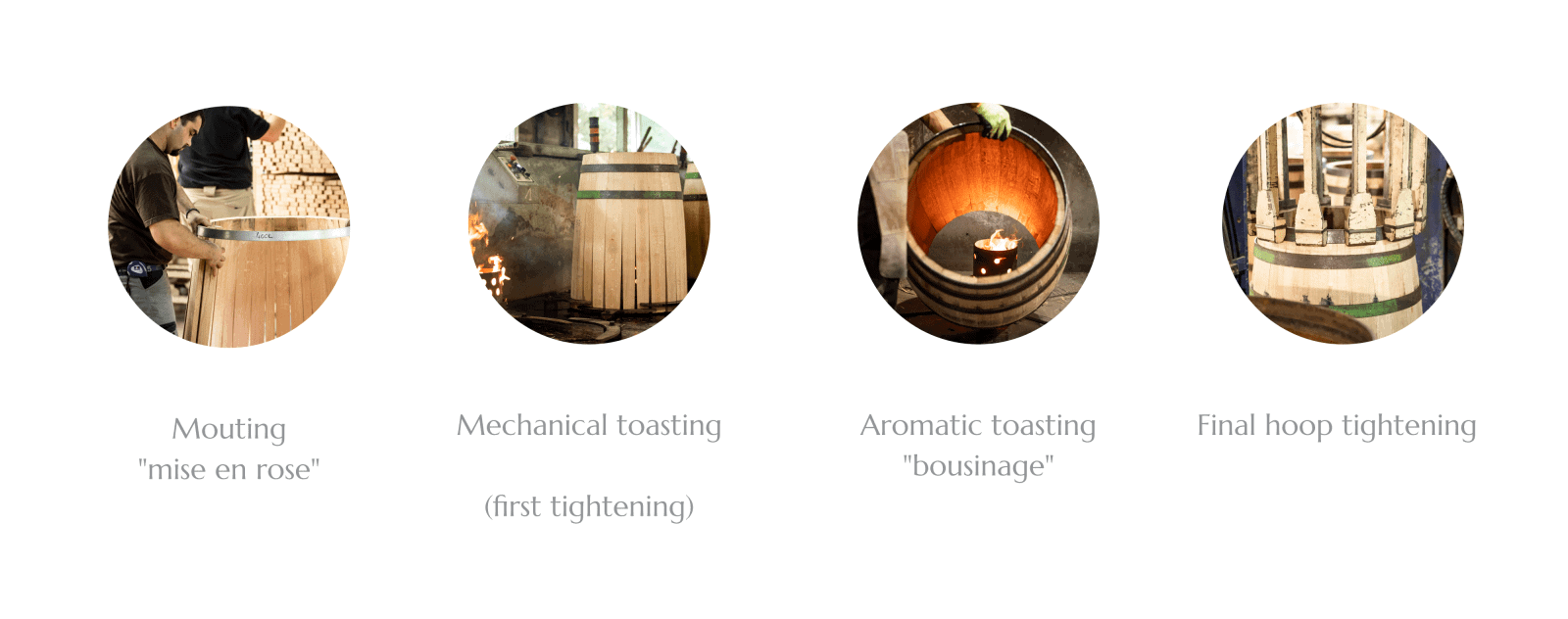 TB_CHAUFFE_EN Toasting stages Baron cooperage