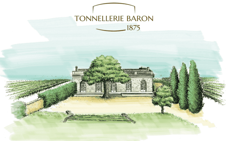 La Maison Baron en Les Gonds, ilustración en acuarela